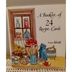 A Booklet Of 24 Recipe Cards From Ideals Staplebound 1977 Blank Recipe Cards